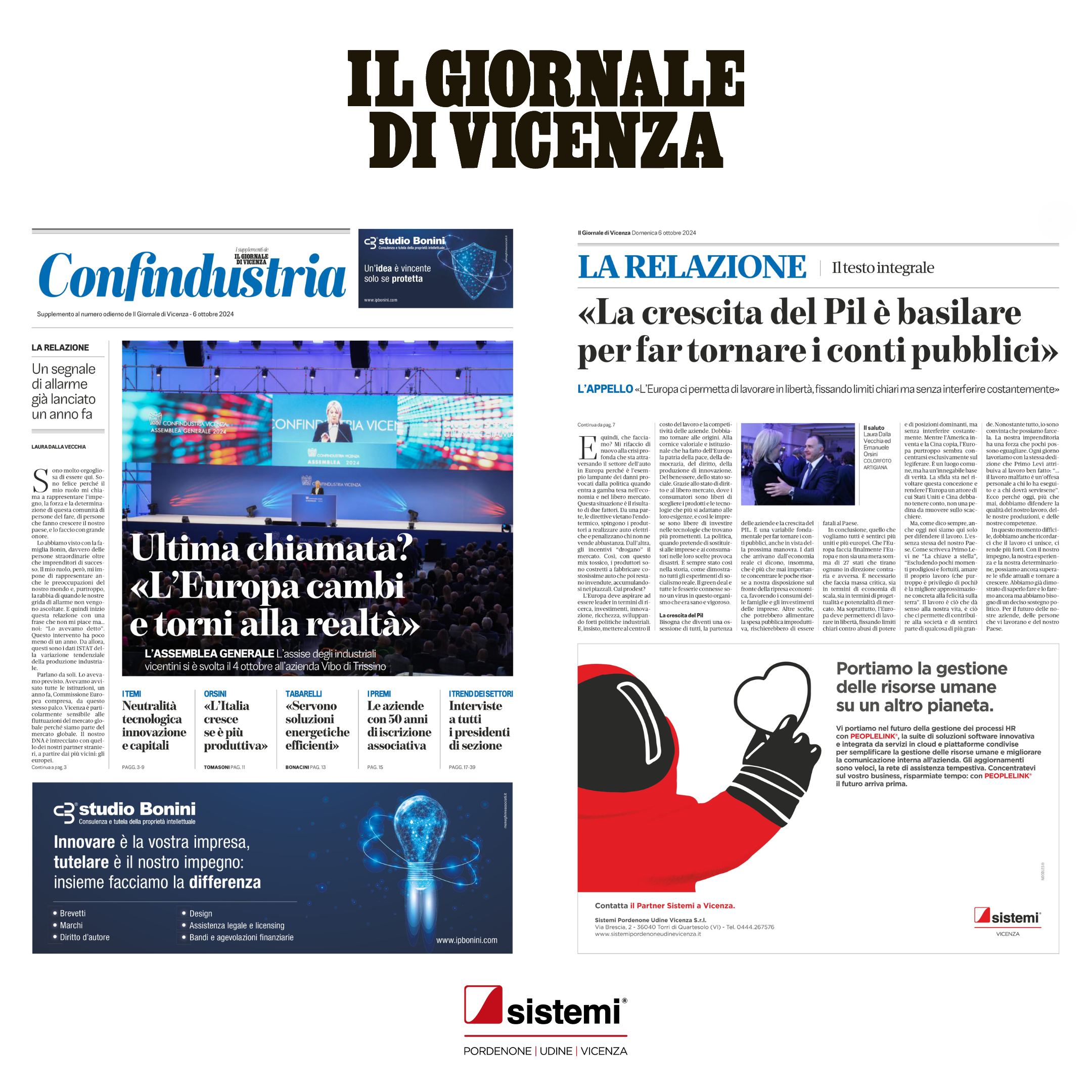 Il Giornale di Vicenza "Confindustria" 2024